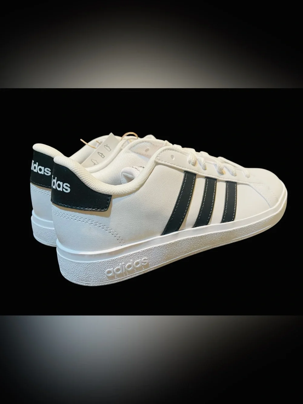 ADIDAS GRAND COURT 2.0 K Size 5Y NEW Cloud White/Core Black